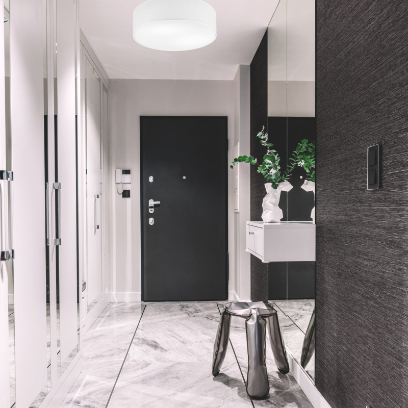 Lampa sufitowa CHESTER LM-4.201 4-punktowa biała z abażurem 48123