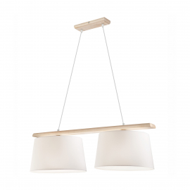Lampa wisząca AIDA LD-2.98 2-punktowa drewniana 35130