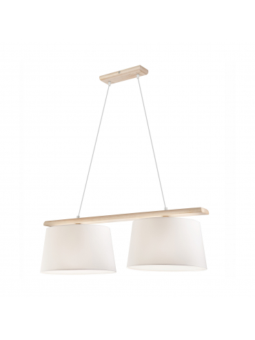 Lampa wisząca AIDA LD-2.98 2-punktowa drewniana 35130