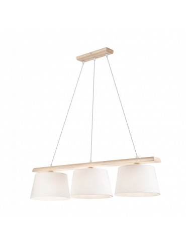 Lampa wisząca AIDA LD-3.98 3-punktowa drewniana 35147