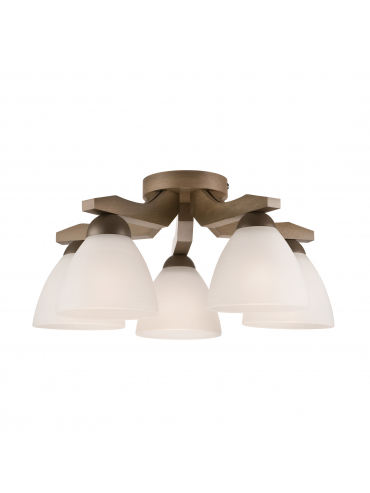 Lampa sufitowa ADRIANO LM-5.55 5-punktowa drewniana 27487