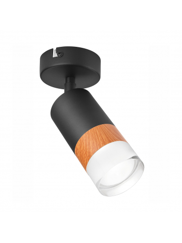 Lampa sufitowa AURORA LM-1.151 1-punktowa czarna 43616