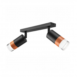 Lampa sufitowa AURORA LM-2.151 2-punktowa czarna 43647