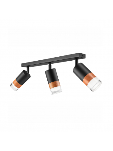 Lampa sufitowa AURORA LM-3.151 3-punktowa czarna 43678