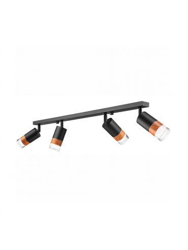 Lampa sufitowa AURORA LM-4.151 4-punktowa czarna 43708