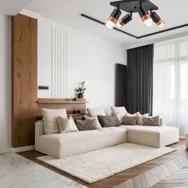 Lampa sufitowa AURORA LM-4.151/A 4-punktowa czarna 43739