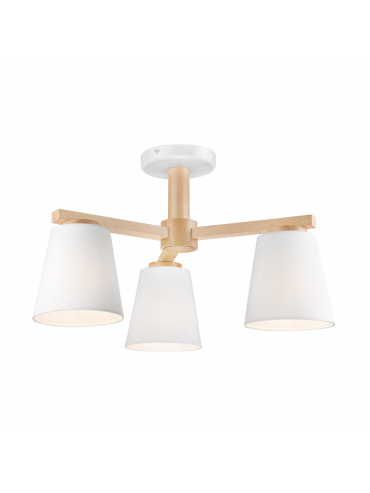 Lampa sufitowa ELLIE LM-3.113 3-punktowa drewniana 37769