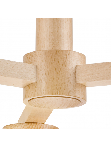 Lampa sufitowa ELLIE LM-3.113 3-punktowa drewniana 37769