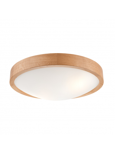 Lampa sufitowa ANELLO LD.PD-8.2 2-punktowa drewniana z wypukłą szybą 40806