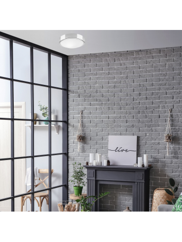 Lampa sufitowa JONAS LD.PD-8.7 1-punktowa metalowa z wypukłą szybą 44309