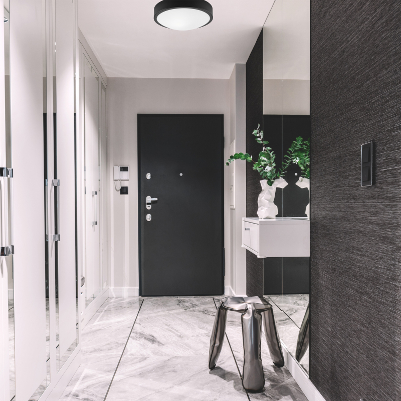 Lampa sufitowa JONAS LD.PD-8.7 1-punktowa metalowa z wypukłą szybą 44323