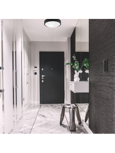 Lampa sufitowa JONAS LD.PD-8.7 1-punktowa metalowa z wypukłą szybą 44323