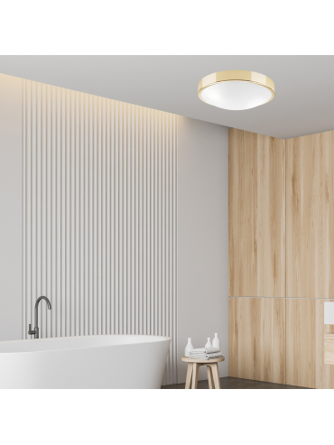 Lampa sufitowa JONAS LD.PD-8.8 2-punktowa metalowa z wypukłą szybą 44354