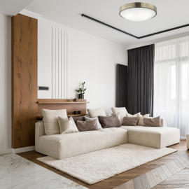 Lampa sufitowa JONAS LD.PD-8.8 2-punktowa metalowa z wypukłą szybą 44378
