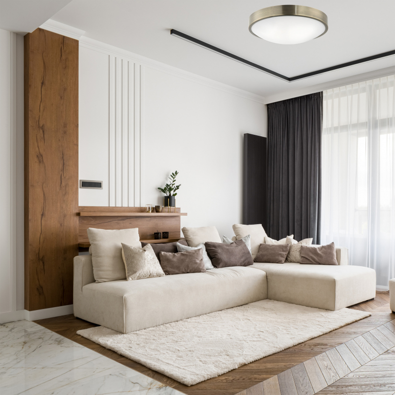 Lampa sufitowa JONAS LD.PD-8.8 2-punktowa metalowa z wypukłą szybą 44378