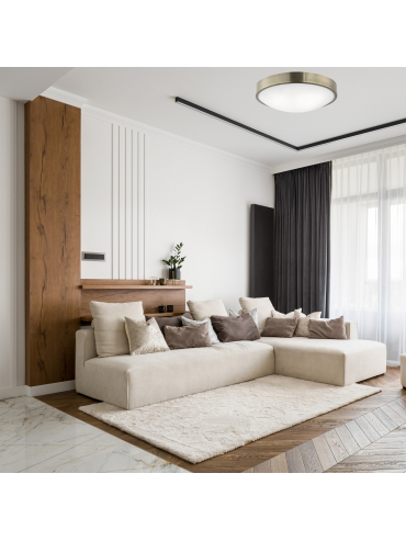 Lampa sufitowa JONAS LD.PD-8.8 2-punktowa metalowa z wypukłą szybą 44378