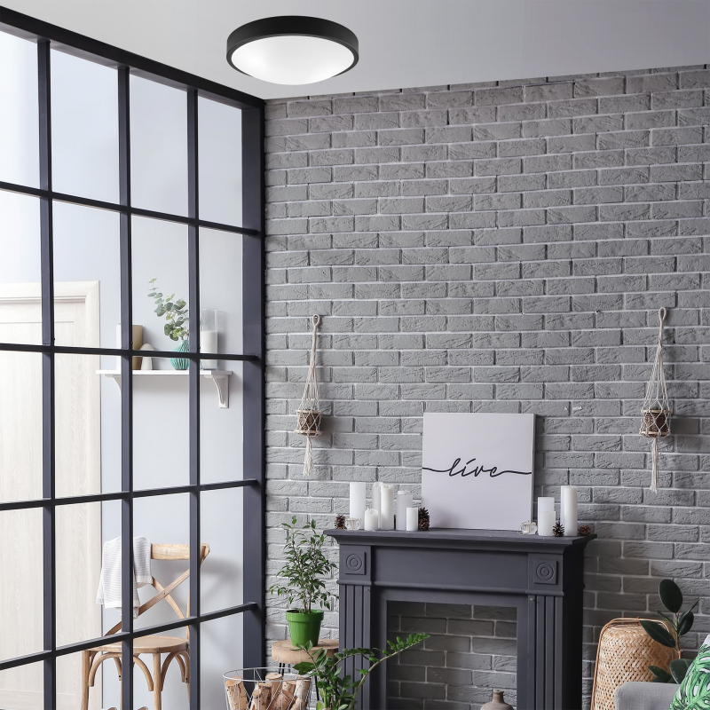 Lampa sufitowa JONAS LD.PD-8.8 2-punktowa metalowa z wypukłą szybą 44385