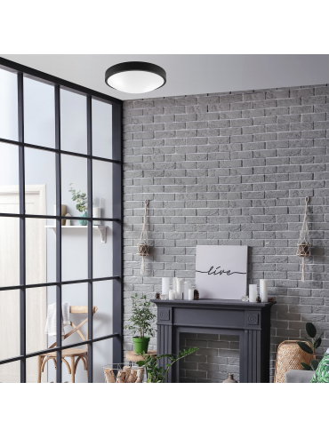 Lampa sufitowa JONAS LD.PD-8.8 2-punktowa metalowa z wypukłą szybą 44385