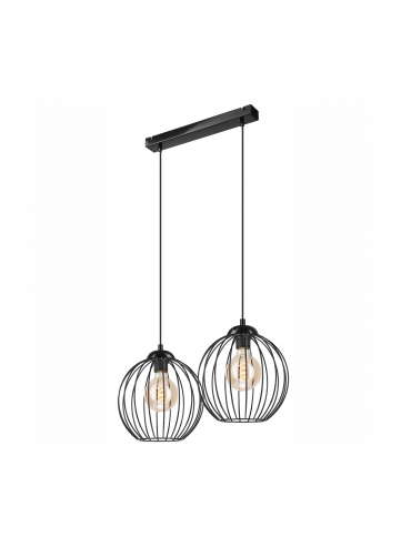 Lampa wisząca ZOYA LM-2.162 2-punktowa czarna 45405