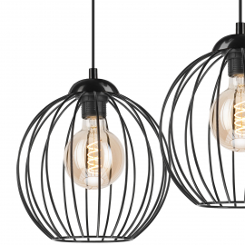 Lampa wisząca ZOYA LM-2.162 2-punktowa czarna 45405