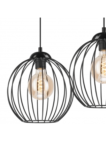Lampa wisząca ZOYA LM-2.162 2-punktowa czarna 45405