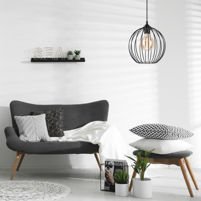 Lampa wisząca ZOYA LM-1.162 1-punktowa czarna 45160