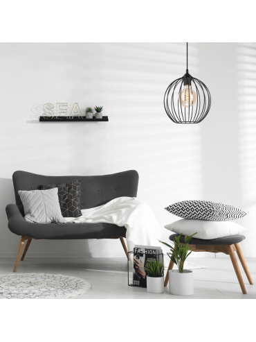 Lampa wisząca ZOYA LM-1.162 1-punktowa czarna 45160