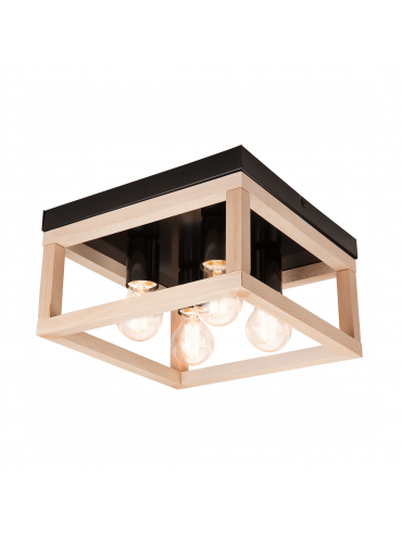 Lampa sufitowa VILLY LM - 4.175 4-punktowa czarna 46013