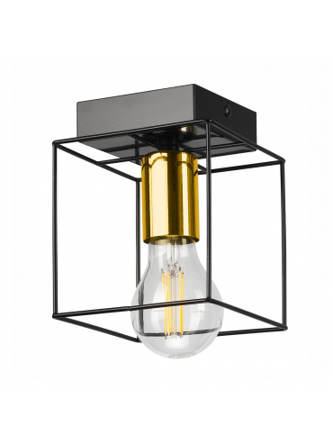 Lampa sufitowa MIKA LM - 1.181 1-punktowa czarno/złota 46198