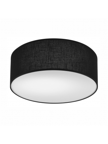 Lampa sufitowa VIVIAN LM-1.207 1-punktowa czarna z abażurem 48444