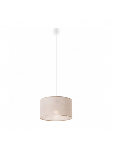 Lampa wisząca VIVIAN LM-1.209 1-punktowa beżowa z abażurem 48611