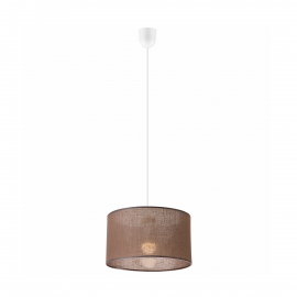 Lampa wisząca VIVIAN LM-1.209 1-punktowa brązowa z abażurem 48628
