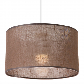 Lampa wisząca VIVIAN LM-1.209 1-punktowa brązowa z abażurem 48628