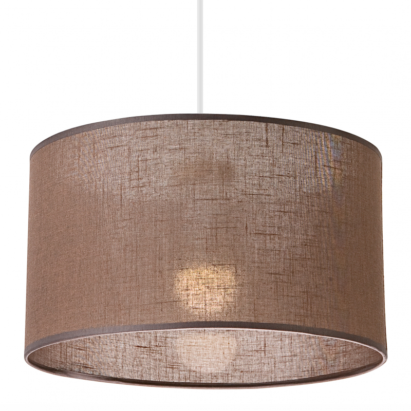 Lampa wisząca VIVIAN LM-1.209 1-punktowa brązowa z abażurem 48628