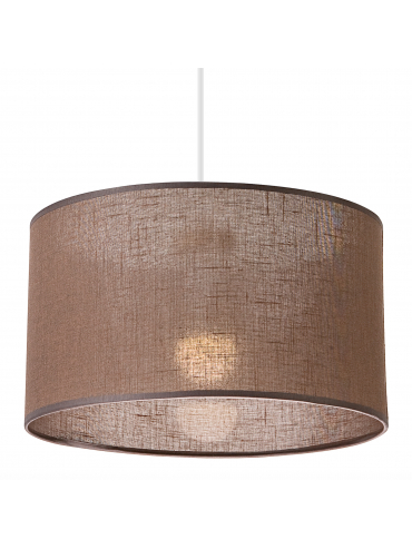 Lampa wisząca VIVIAN LM-1.209 1-punktowa brązowa z abażurem 48628
