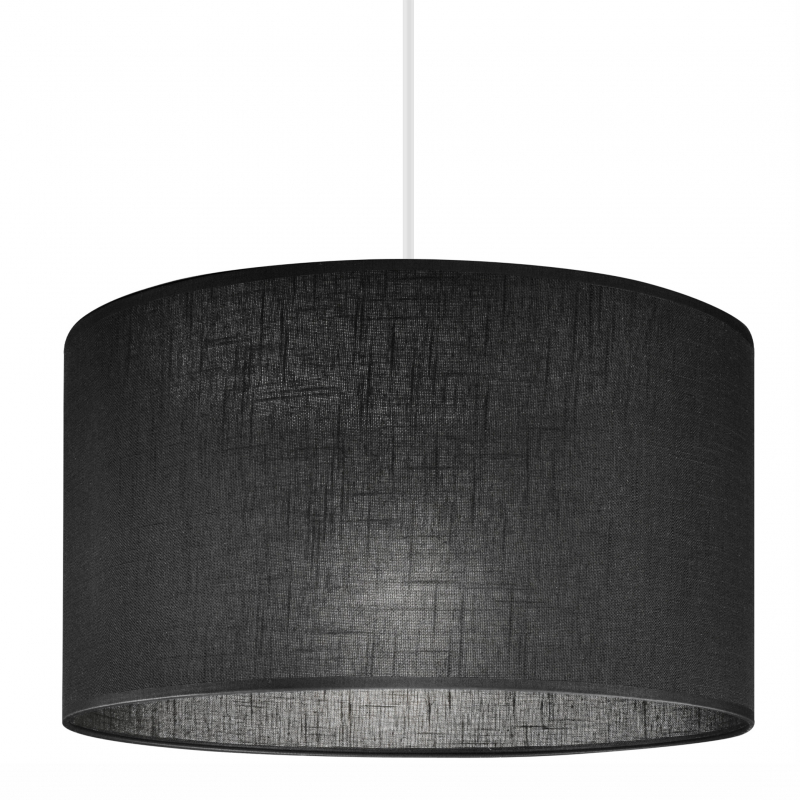 Lampa wisząca VIVIAN LM-1.209 1-punktowa czarna z abażurem 48642