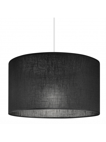 Lampa wisząca VIVIAN LM-1.209 1-punktowa czarna z abażurem 48642