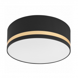 Lampa sufitowa GLORIA LM-2.202 2-punktowa czarna z abażurem 48222