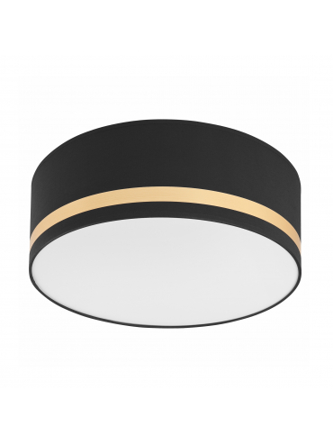 Lampa sufitowa GLORIA LM-2.202 2-punktowa czarna z abażurem 48222
