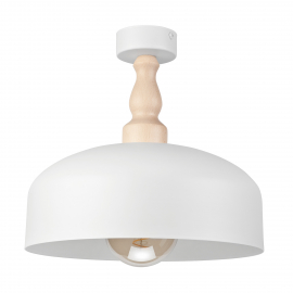 Lampa sufitowa RINA LM-1.1.108 1-punktowa biała z abażurem 48284