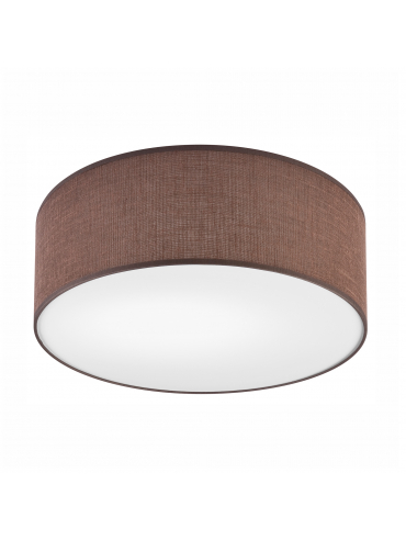 Lampa sufitowa CHESTER LM-2.201 2-punktowa brązowa z abażurem 48055