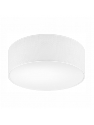 Lampa sufitowa CHESTER LM-2.201 2-punktowa biała z abażurem 48031