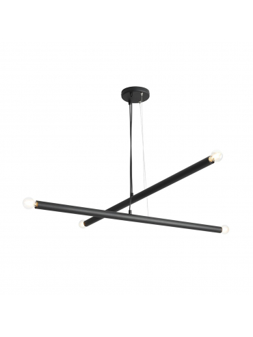 Lampa wisząca TUBO 4 BLACK 1072L1