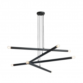 Lampa wisząca TUBO 8 BLACK 1072P1