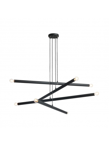Lampa wisząca TUBO 8 BLACK 1072P1