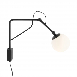 Kinkiet SOHO GLASS SMALL BLACK 1105C1_M