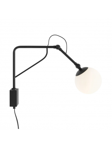 Kinkiet SOHO GLASS SMALL BLACK 1105C1_M