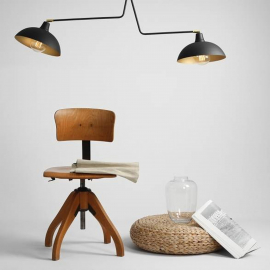 Lampa sufitowa ESPACE 2 BLACK 1036H1