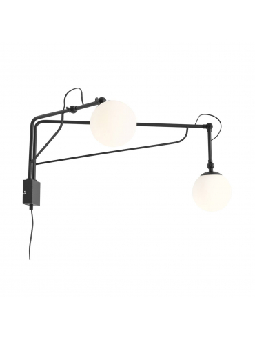 Kinkiet SOHO 2 GLASS BLACK