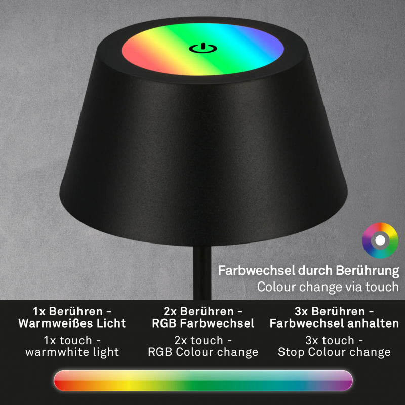 Lampa stołowa LED RGB 7466015